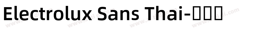 Electrolux Sans Thai字体转换